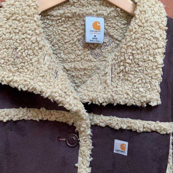 Carhartt vintage Sherpa lined chore barn long coat - Picture 4 of 7